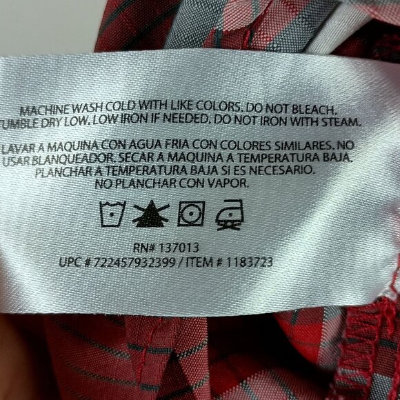 Orvis Mens Plaid Short Sleeve Woven Tech Shirt Button-Up Size M Red/Gray Outdoor - Picture 6 of 7